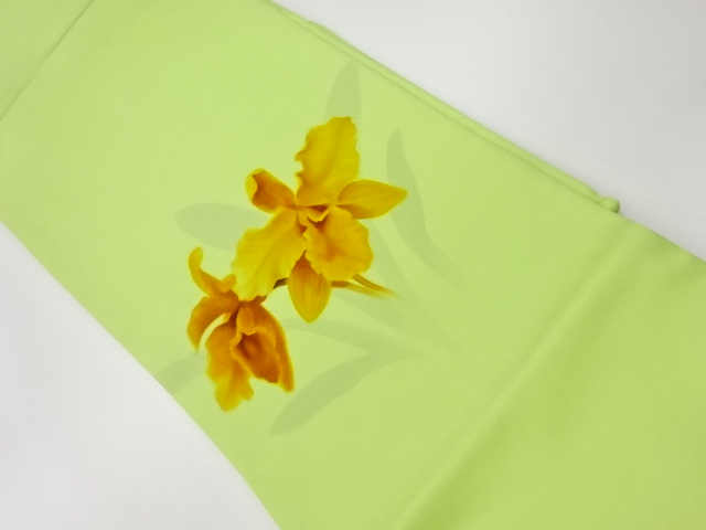 リサイクル　塩瀬花模様名古屋帯